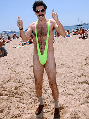What are you wearing? Borat-banana-hammock